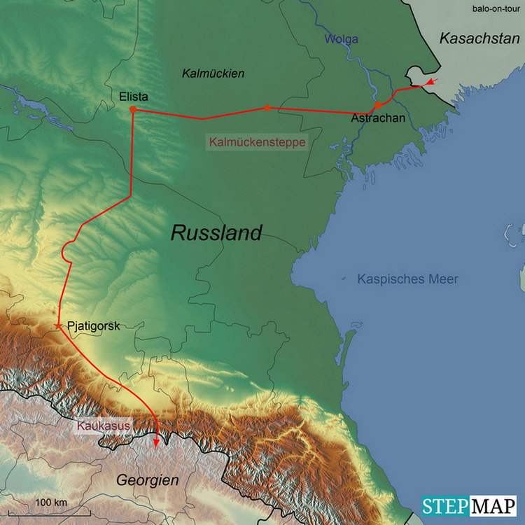 Karte_Russland_Suedrussland_Nordkaukasus_red